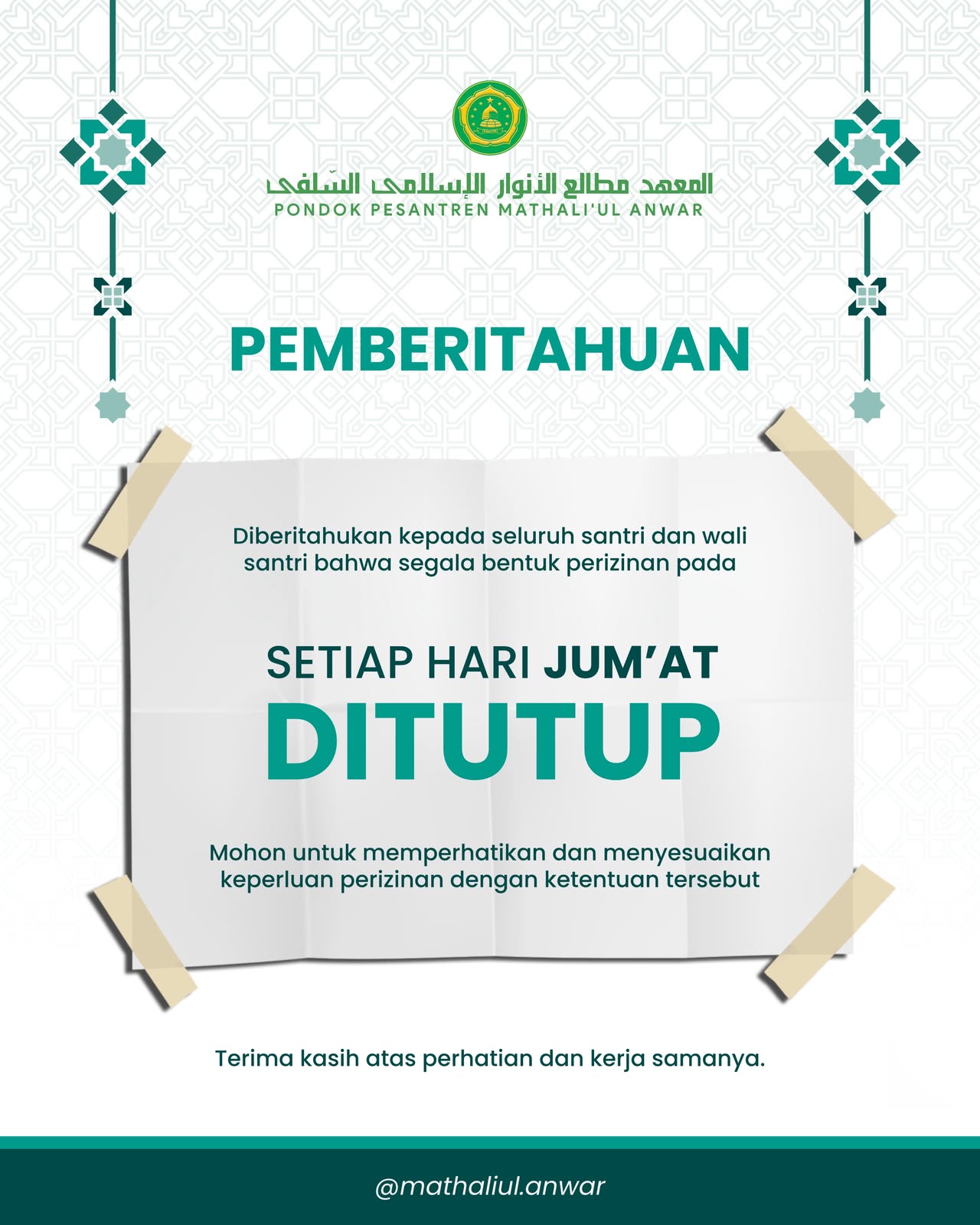 Perubahan Waktu Perizinan